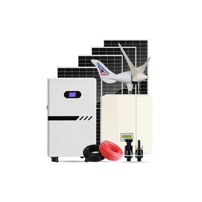 风力发电机家用1KW5KW10KW风光互补发电系统220v家用风光储市电