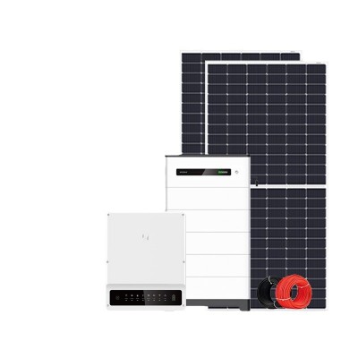 户用太阳能发电系统8000W 8kW光伏组件离网储能家用太阳能电池板