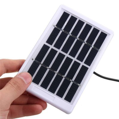 源头工厂6V1w光伏单多晶太阳能板塑胶边框5.5DC USB充手机3米线