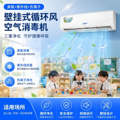 壁挂式循环风空气消毒机(臭氧+紫外线+负离子)净化空气大面积医院