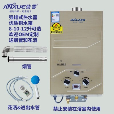 跨境专供广东燃气热水器厂家便携热水器批发液化气天然气热水家用