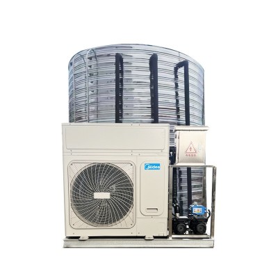 美的空气能热水器商用一体机 工地学校热泵热水10P 空气能热水器