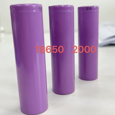 批发18650动力电池2000mah大容量电池电芯3.7v18 650锂可充电