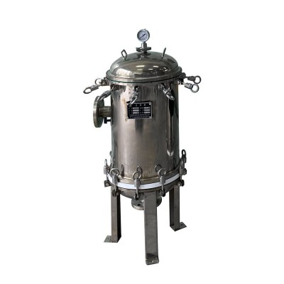 不锈钢精密保安过滤器喷涂四氟过滤器耐酸碱过滤设备PTFE折叠滤芯