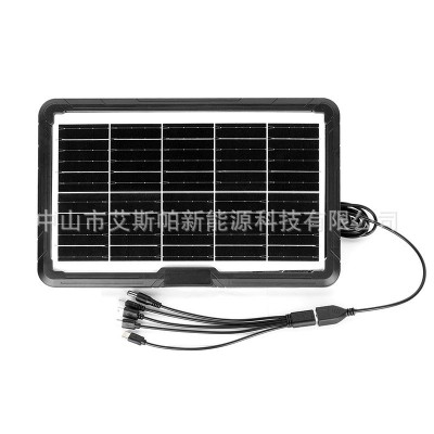 8W 6V太阳能光伏组件 太阳能板 太阳能直充手机户外光伏发电储能