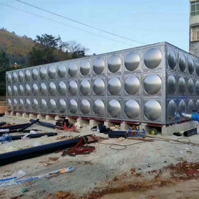 不锈钢圆形水箱组合式消防保温水箱304方形水箱保温桶设备定制1吨