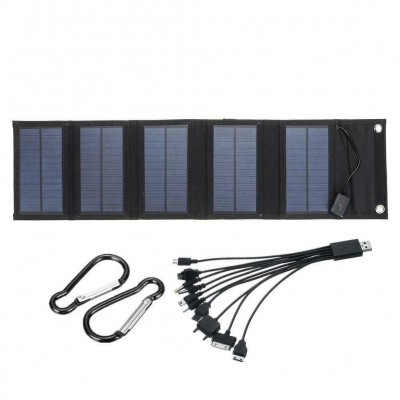 12W太阳能折叠包充电器 70W可定 5V USB户外手机便携太阳能板充电