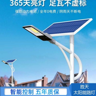 胜天 定制 10米 一体化感应太阳能路灯 规格齐全 耐低温性