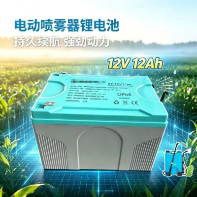 出口12v电动喷雾器锂电池8ah电动工具打药机长续航锂离子电瓶